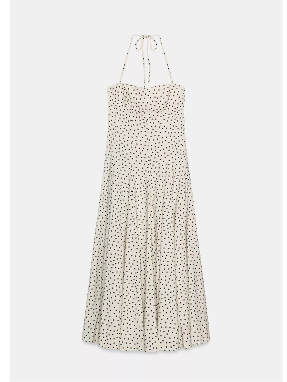 Zara POLKA DOT MIDI DRESS - Picture 3 of 6